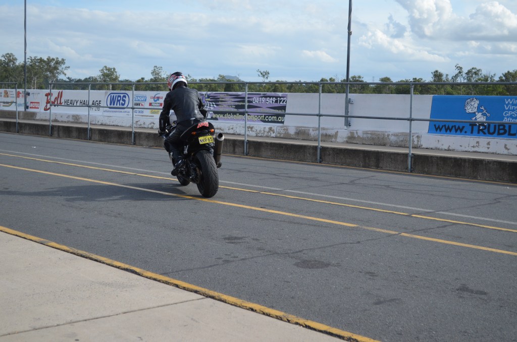 Leaving the pits to start a session